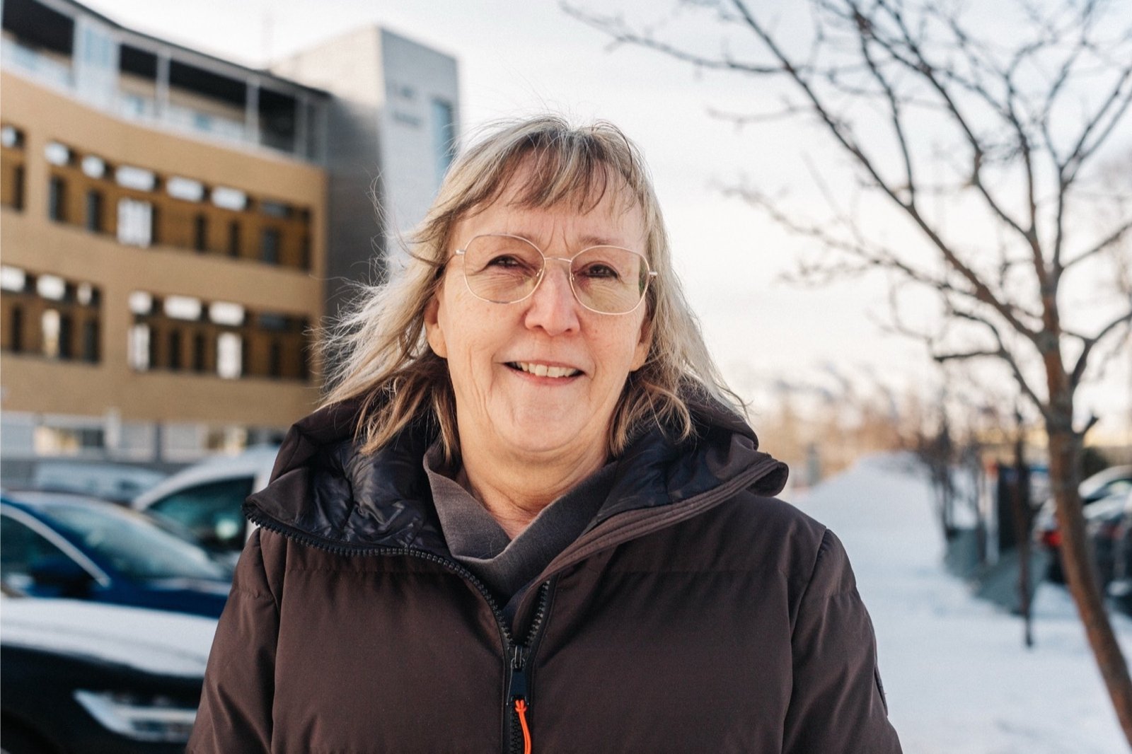 Ellinor Suhr, regnskapskonsulent, utendørs i Alta en vinterdag